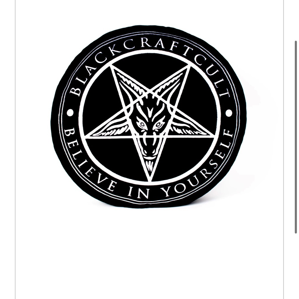 Blackcraft pillow pentagram goth satanic